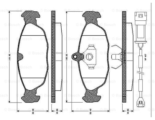 BOSCH 0 986 TB2 677 Brake...