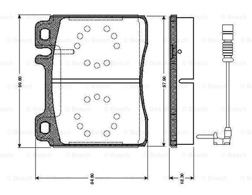 BOSCH 0 986 TB2 687 Brake...