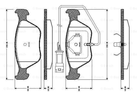 BOSCH 0 986 TB2 697 Brake...