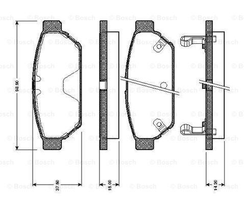 BOSCH 0 986 TB2 698 Brake...