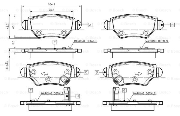 BOSCH 0 986 TB2 777 Brake...