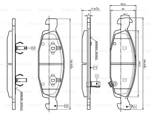 BOSCH 0 986 TB2 801 Brake...