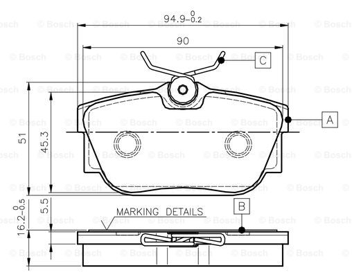 BOSCH 0 986 TB2 813 Brake...