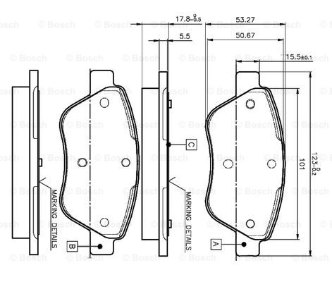 BOSCH 0 986 TB2 835 Brake...