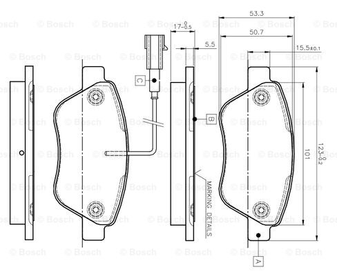 BOSCH 0 986 TB2 836 Brake...