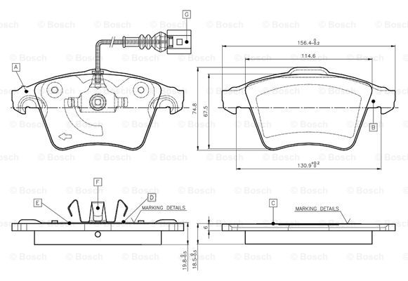 BOSCH 0 986 TB2 864 Brake...