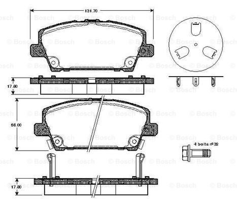 BOSCH 0 986 TB2 934 Brake...