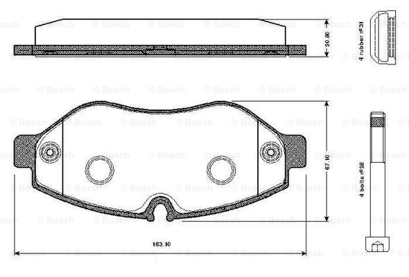 BOSCH 0 986 TB2 948 Brake...