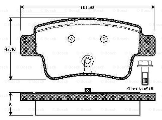 BOSCH 0 986 TB2 973 Brake...