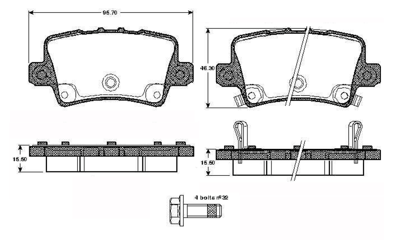 BOSCH 0 986 TB2 974 Brake...