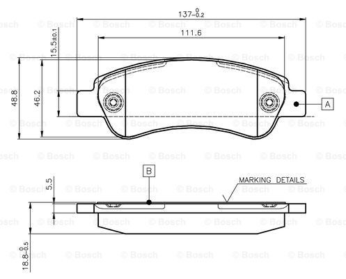 BOSCH 0 986 TB2 977 Brake...