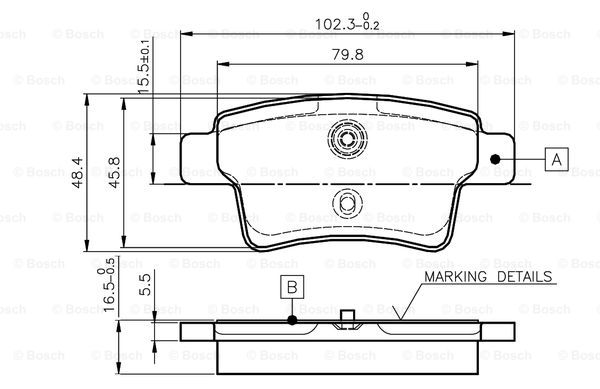 BOSCH 0 986 TB2 980 Brake...