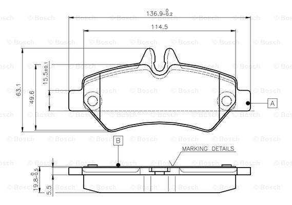 BOSCH 0 986 TB2 981 Brake...