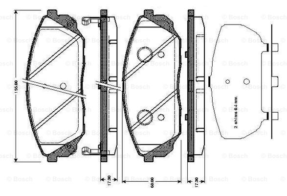 BOSCH 0 986 TB3 001 Brake...