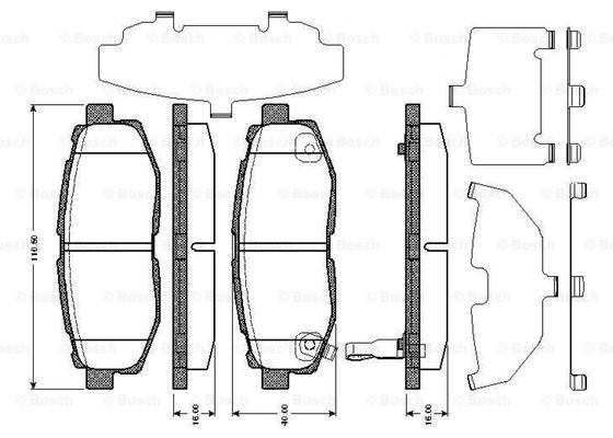 BOSCH 0 986 TB3 003 Brake...