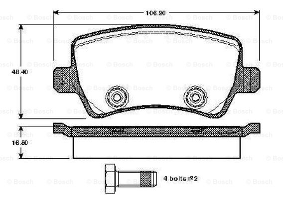 BOSCH 0 986 TB3 004 Brake...