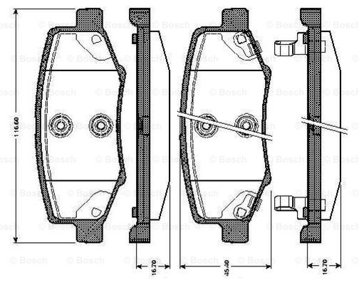 BOSCH 0 986 TB3 009 Brake...