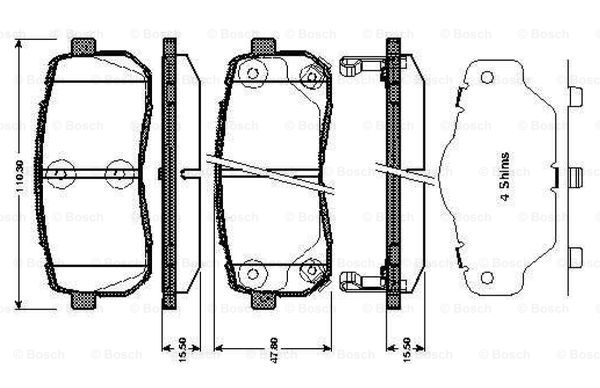 BOSCH 0 986 TB3 012 Brake...