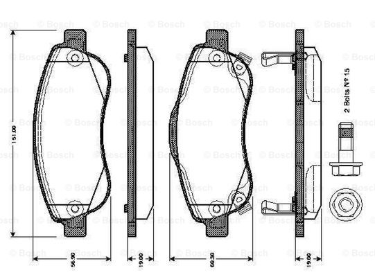 BOSCH 0 986 TB3 013 Brake...