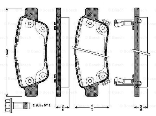 BOSCH 0 986 TB3 014 Brake...