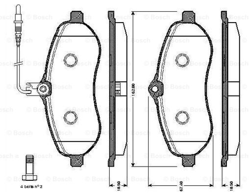 BOSCH 0 986 TB3 015 Brake...