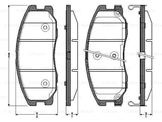 BOSCH 0 986 TB3 017 Brake...