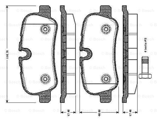 BOSCH 0 986 TB3 021 Brake...