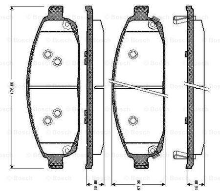 BOSCH 0 986 TB3 027 Brake...