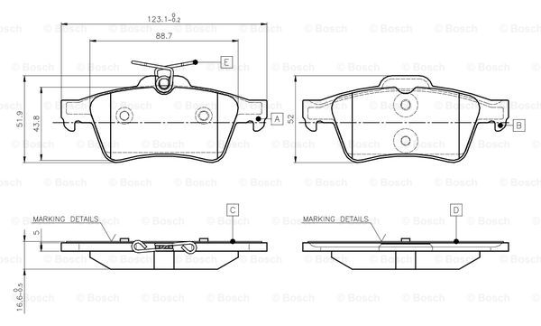 BOSCH 0 986 TB3 028 Brake...