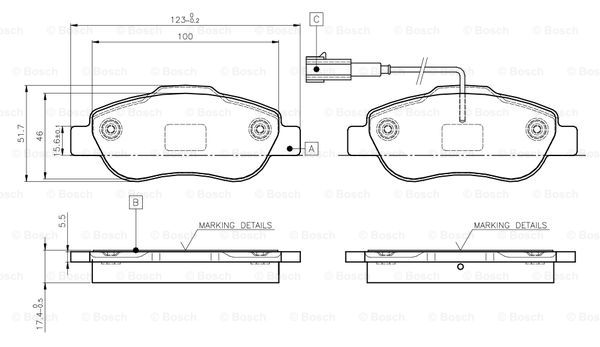 BOSCH 0 986 TB3 030 Brake...