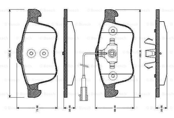 BOSCH 0 986 TB3 031 Brake...