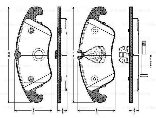 BOSCH 0 986 TB3 032 Brake...