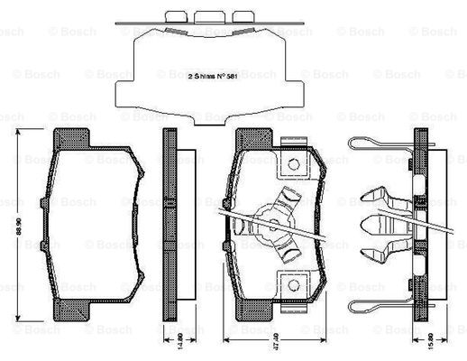 BOSCH 0 986 TB3 039 Brake...