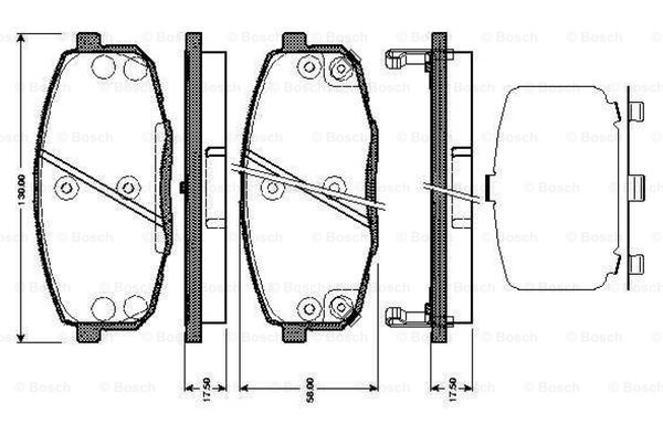 BOSCH 0 986 TB3 041 Brake...