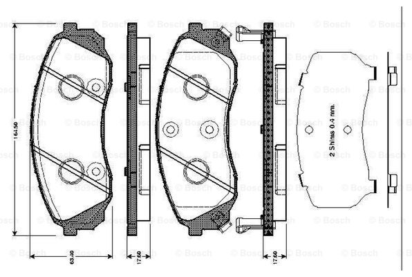 BOSCH 0 986 TB3 043 Brake...