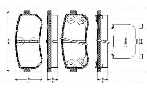 BOSCH 0 986 TB3 044 Brake...