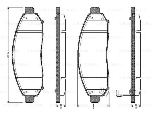 BOSCH 0 986 TB3 054 Brake...