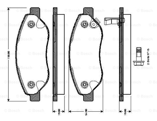 BOSCH 0 986 TB3 055 Brake...