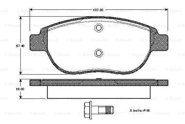 BOSCH 0 986 TB3 057 Brake...