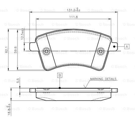 BOSCH 0 986 TB3 062 Brake...