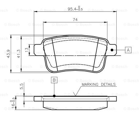 BOSCH 0 986 TB3 063 Brake...