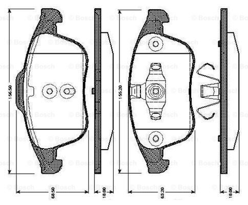 BOSCH 0 986 TB3 064 Brake...