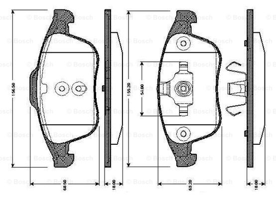 BOSCH 0 986 TB3 065 Brake...