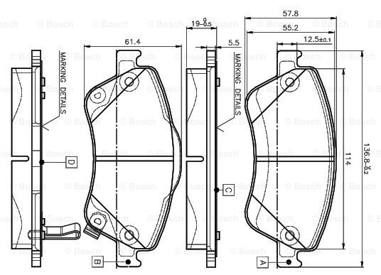 BOSCH 0 986 TB3 069 Brake...