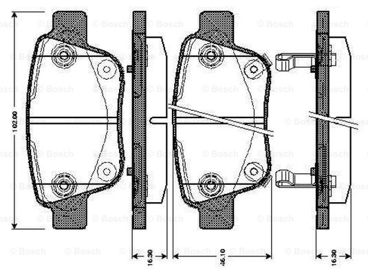 BOSCH 0 986 TB3 072 Brake...