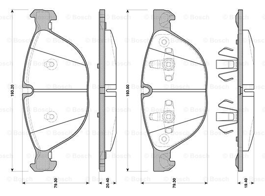 BOSCH 0 986 TB3 077 Brake...