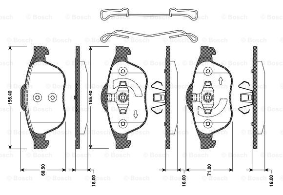 BOSCH 0 986 TB3 078 Brake...