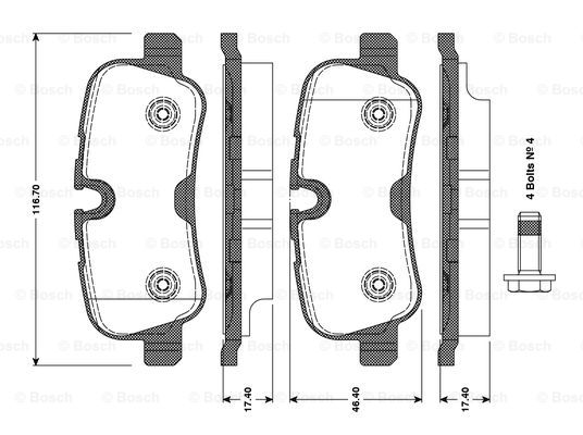 BOSCH 0 986 TB3 081 Brake...