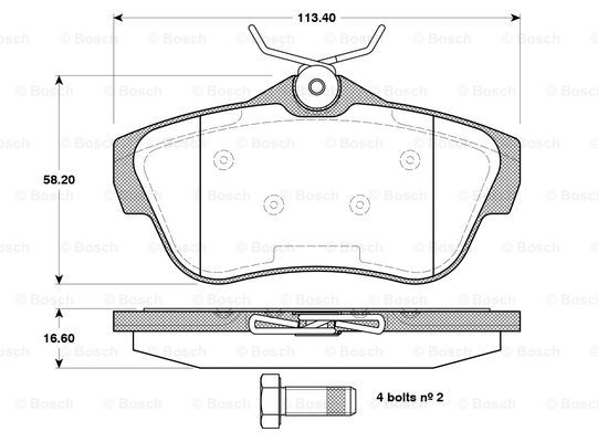 BOSCH 0 986 TB3 084 Brake...