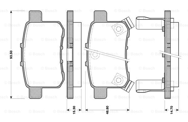 BOSCH 0 986 TB3 085 Brake...